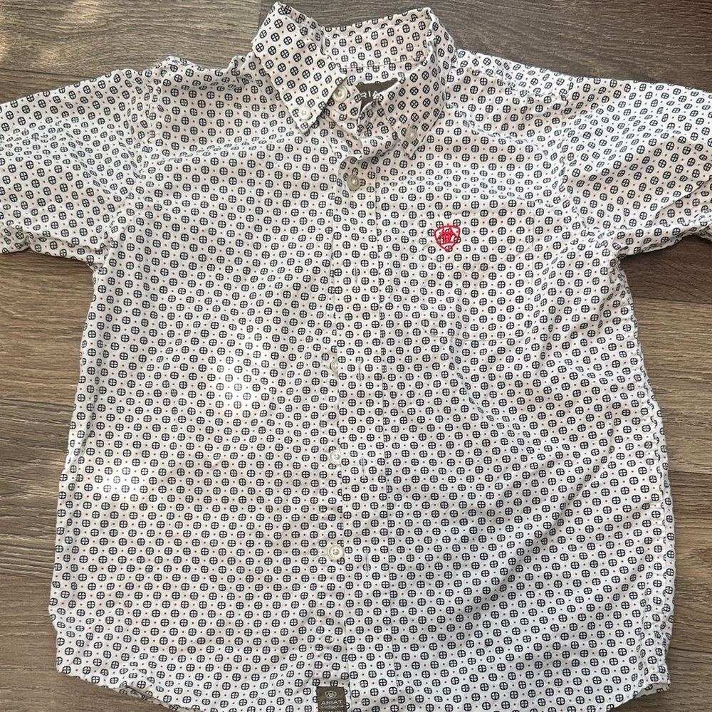 Ariat Boys 6-8 Short Sleeve Shirt